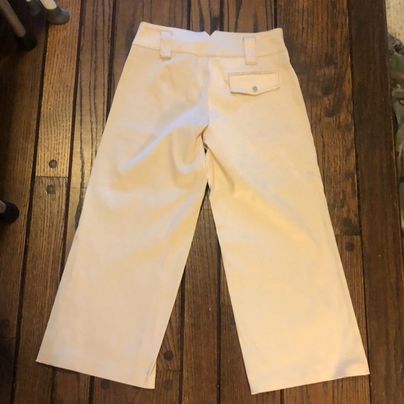 Cache wide leg crop khaki pant vintage Sz 2 - Picture 4 of 7